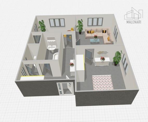 Prodej bytu 2+1, Praha - Zbraslav, K Havlínu, 55 m2