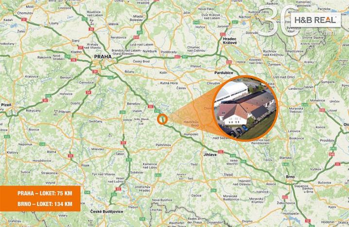 Prodej skladu, Loket, 4364 m2