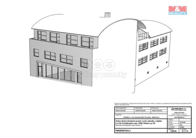 Prodej činžovního domu, Hlinsko, Poděbradovo náměstí, 1787 m2