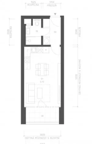 Pronájem bytu 1+kk, Znojmo, Jarošova, 34 m2