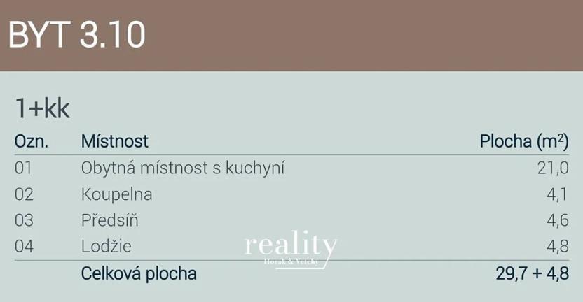 Pronájem bytu 1+kk, Znojmo, Jarošova, 34 m2