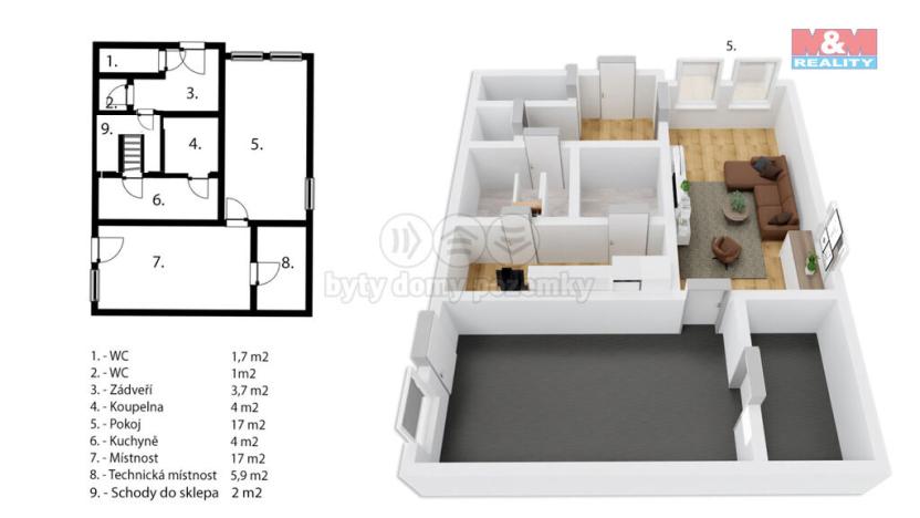 Prodej chalupy, Přerubenice, 167 m2