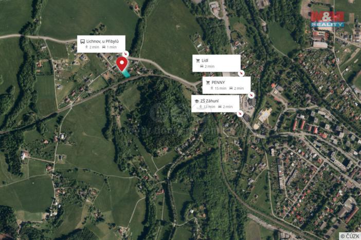 Prodej pozemku pro bydlení, Lichnov, 1733 m2
