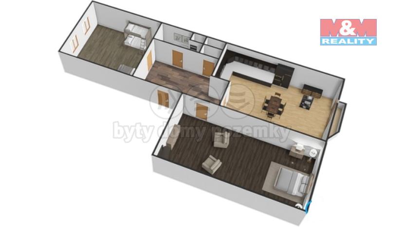 Prodej bytu 3+kk, Želetava, Sadová, 78 m2