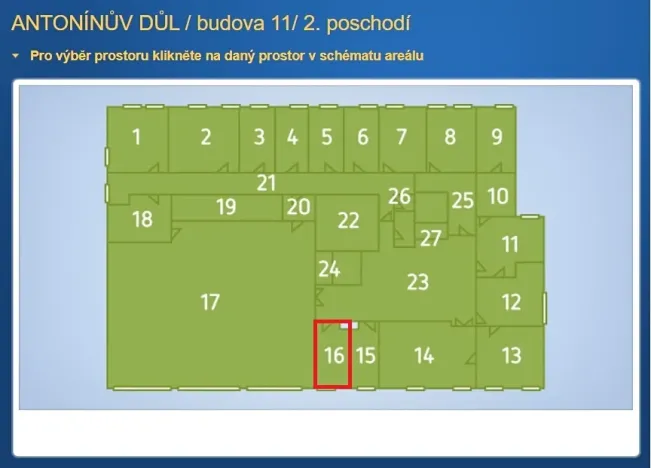 Pronájem kanceláře, Jihlava, 18 m2