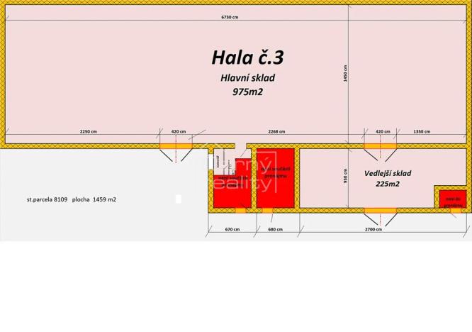 Pronájem skladu, Pardubice, Fáblovka, 1200 m2
