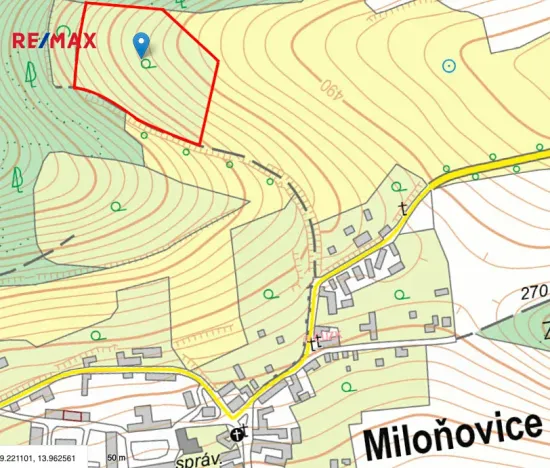 Prodej sadu/vinice, Miloňovice, 18431 m2