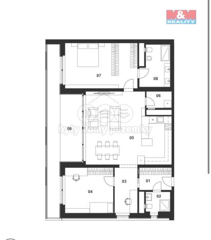 Prodej bytu 3+kk, Plzeň, Kamenická, 134 m2