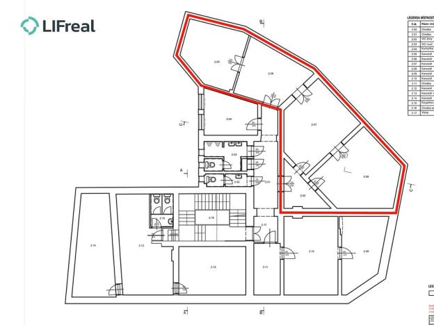 Pronájem kanceláře, Liberec, Bednářská, 111 m2