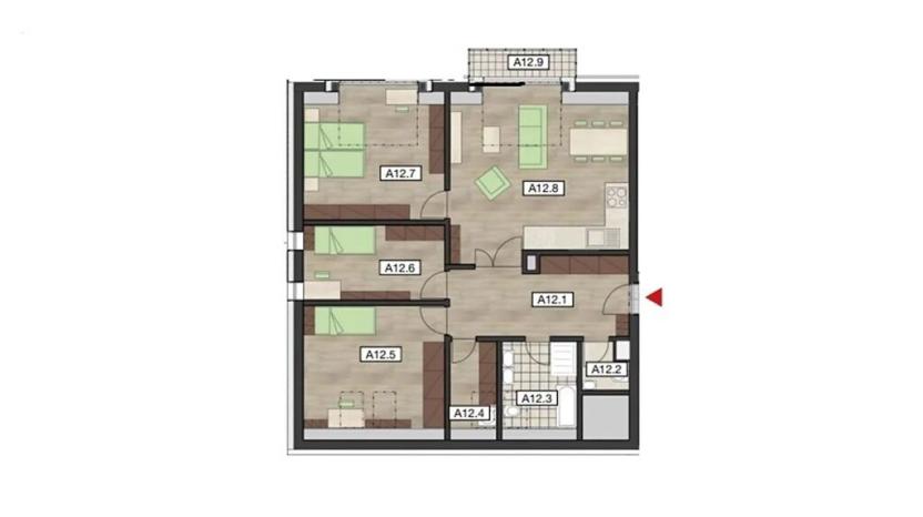 Prodej bytu 4+kk, Zbiroh, Majerové, 107 m2