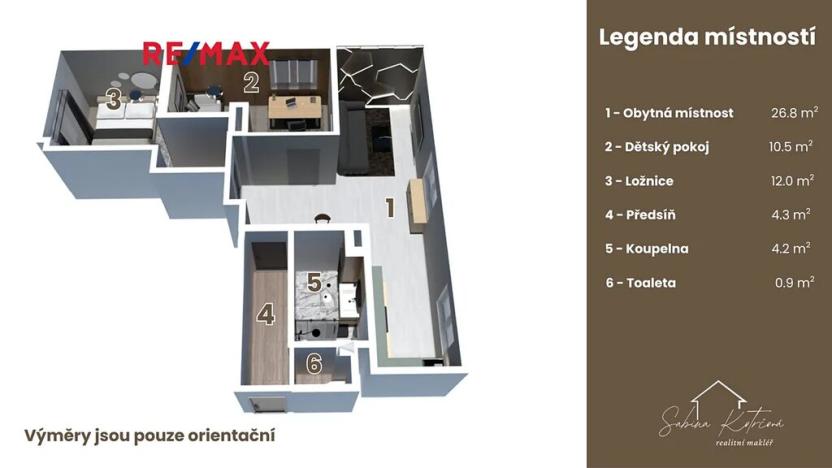 Prodej bytu 3+kk, Chlumec nad Cidlinou, Říhova, 77 m2