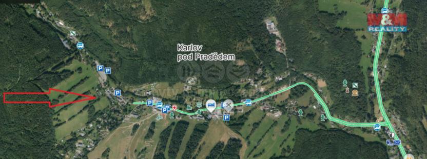 Prodej pozemku pro bydlení, Malá Morávka - Karlov pod Pradědem, 800 m2