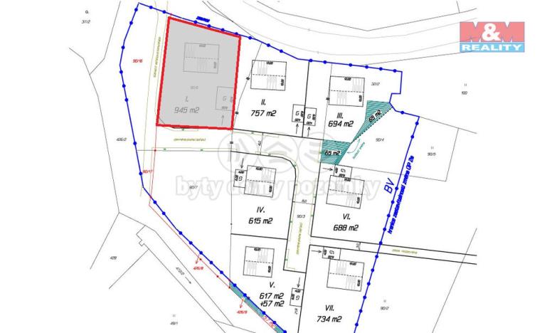 Prodej pozemku pro bydlení, Třebeň - Horní Ves, 945 m2