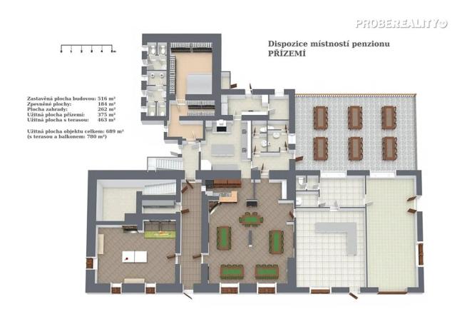 Prodej ubytování, Zvíkovské Podhradí, 780 m2