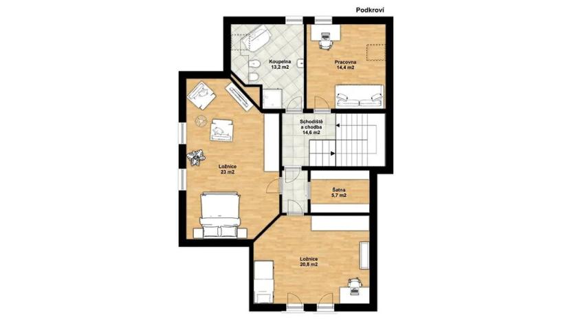 Pronájem rodinného domu, Praha - Jinonice, Souběžná I, 310 m2