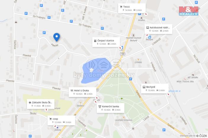 Pronájem kanceláře, Bechyně, Písecká, 16 m2