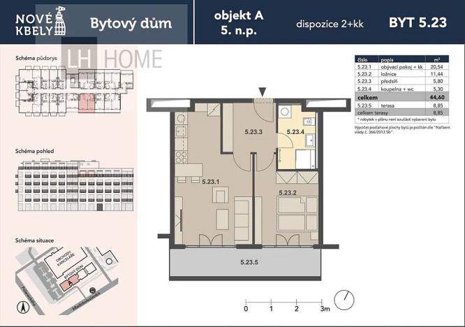 Prodej bytu 2+kk, Praha, 43 m2