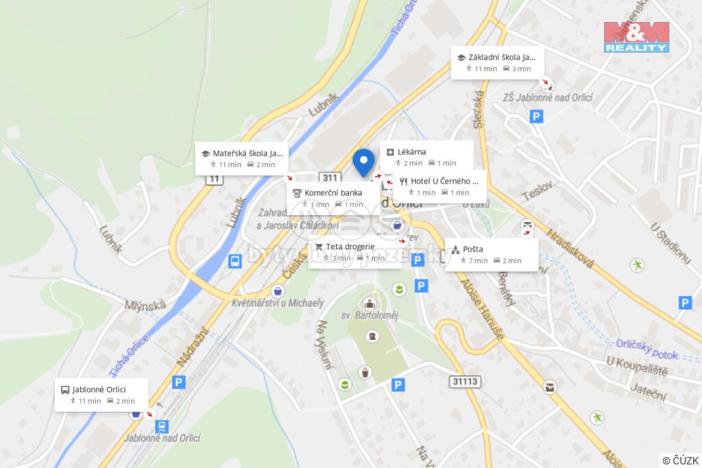 Pronájem bytu 3+1, Jablonné nad Orlicí, Ostrovní, 110 m2