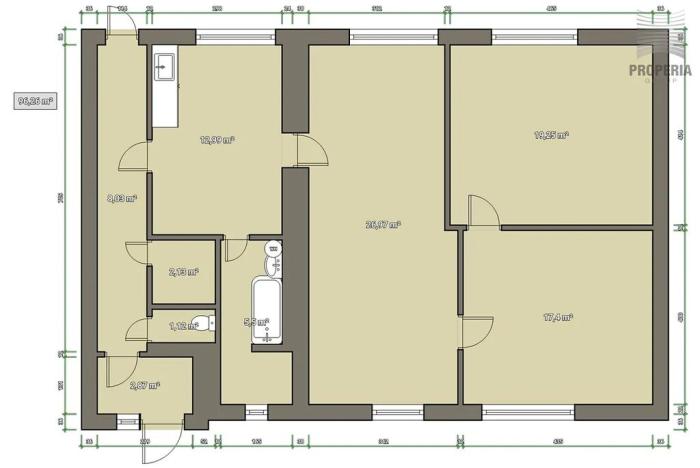 Prodej rodinného domu, Troubsko, Nár. odboje, 96 m2