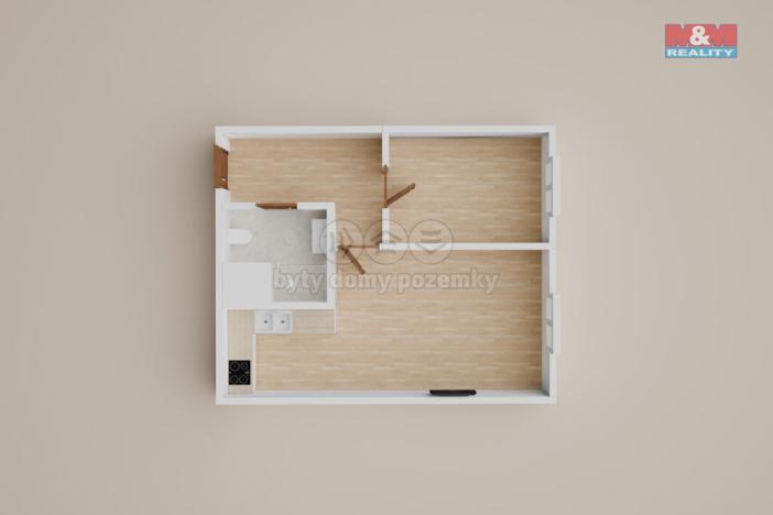 Prodej bytu 2+kk, Teplice - Trnovany, Trnovanská, 43 m2