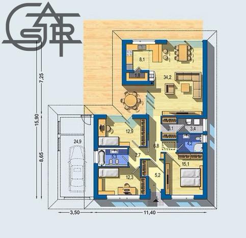 Prodej rodinného domu, Uhersko, 115 m2