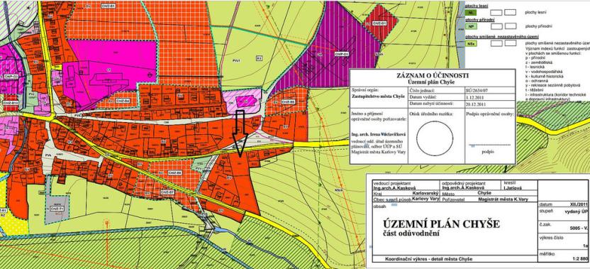 Prodej pozemku, Chyše, 1005 m2
