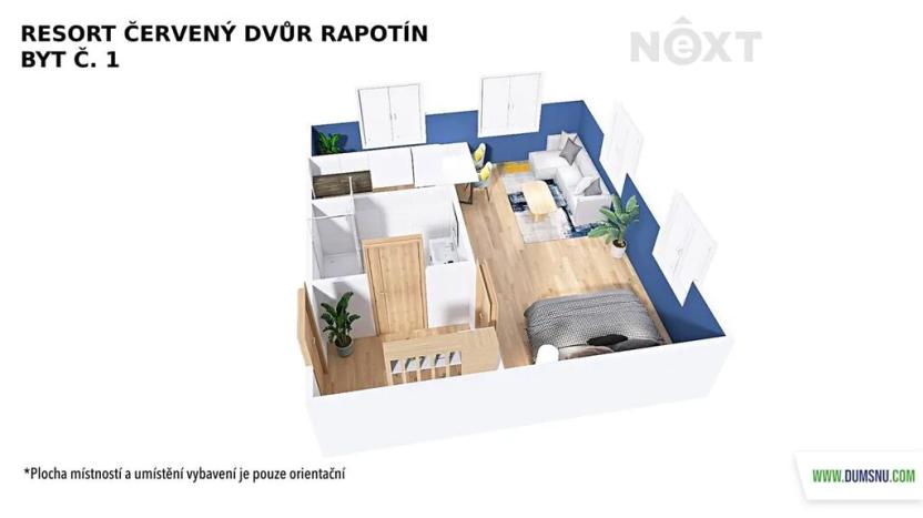 Prodej bytu 1+kk, Rapotín, Výzkumníků, 40 m2