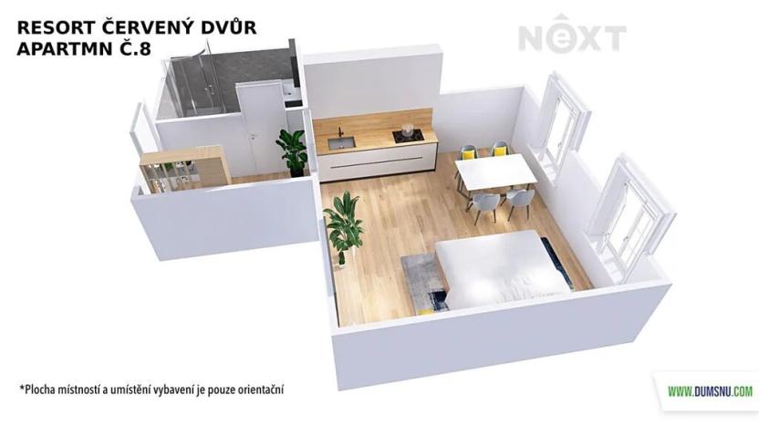 Prodej bytu 1+kk, Rapotín, Výzkumníků, 28 m2