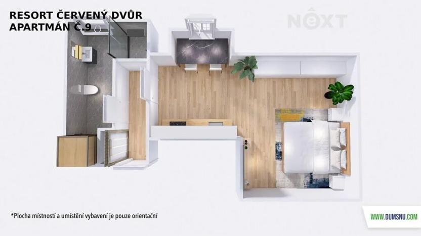 Prodej bytu 1+kk, Rapotín, Výzkumníků, 30 m2