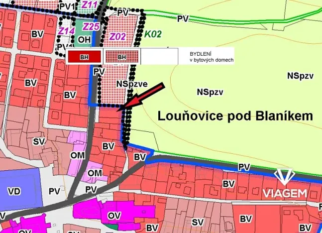 Prodej pozemku pro bydlení, Louňovice pod Blaníkem, 816 m2