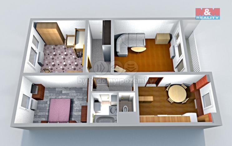 Prodej bytu 3+1, Česká Lípa, Hradecká, 75 m2