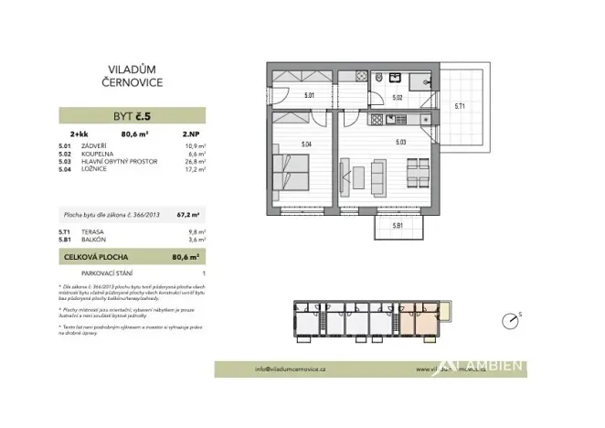 Prodej bytu 2+kk, Brno, Faměrovo náměstí, 62 m2