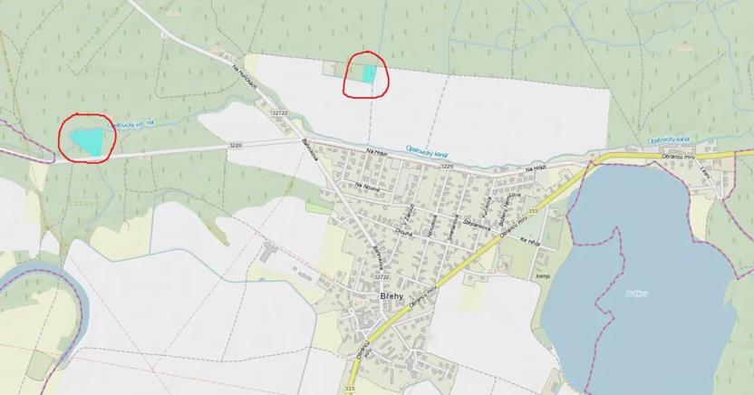 Prodej podílu lesa, Břehy, 5148 m2