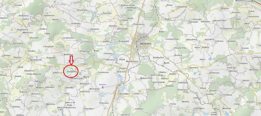 Prodej podílu pozemku, Neveklov, 9639 m2