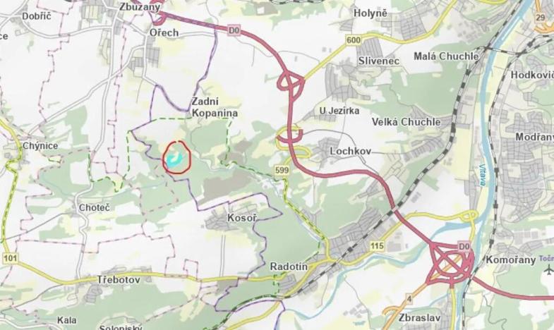 Prodej podílu lesa, Praha, 4596 m2