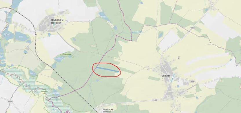 Prodej lesa, Jílovice, 16552 m2