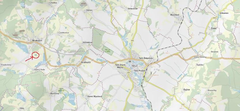 Prodej lesa, Mrákotín, 2434 m2