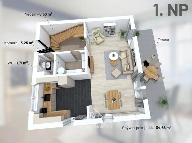 Prodej rodinného domu, Dřetovice, 95 m2