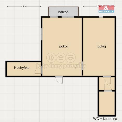 Pronájem bytu 2+kk, Dobruška, Opočenská, 54 m2
