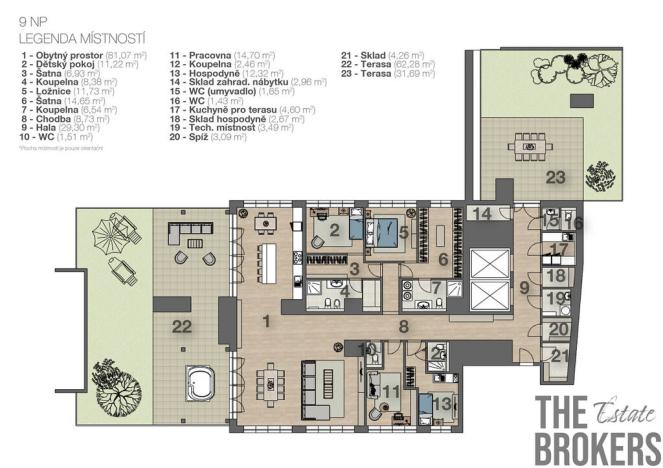 Prodej bytu 5+kk, Brno - Trnitá, Trnitá, 471 m2