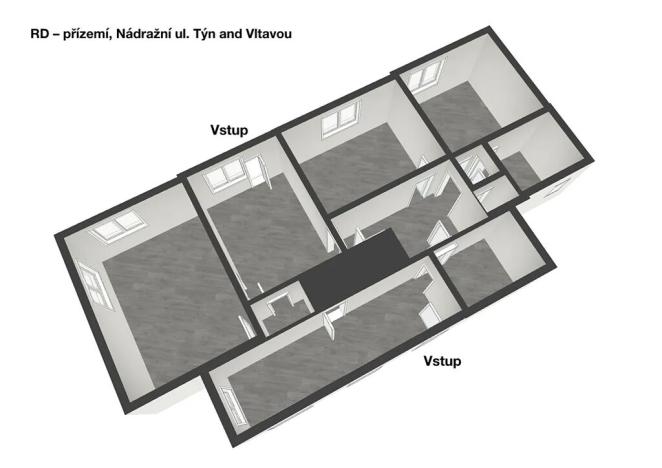 Pronájem vícegeneračního domu, Týn nad Vltavou, Nádražní, 160 m2