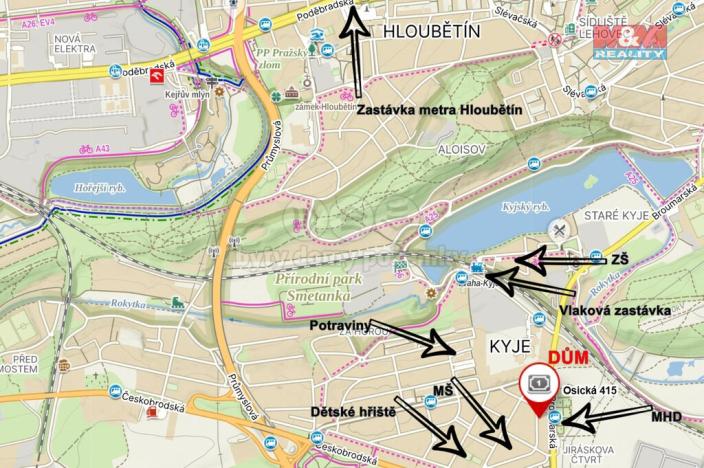 Prodej rodinného domu, Praha - Kyje, Osická, 230 m2