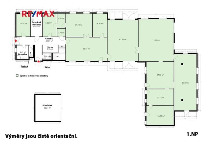 Prodej výrobních prostor, Zbiroh, Líšenská, 700 m2