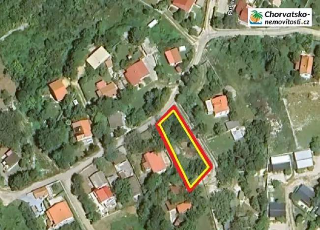 Prodej pozemku pro bydlení, Vrbnik, Chorvatsko, Ulica Potočina, 625 m2