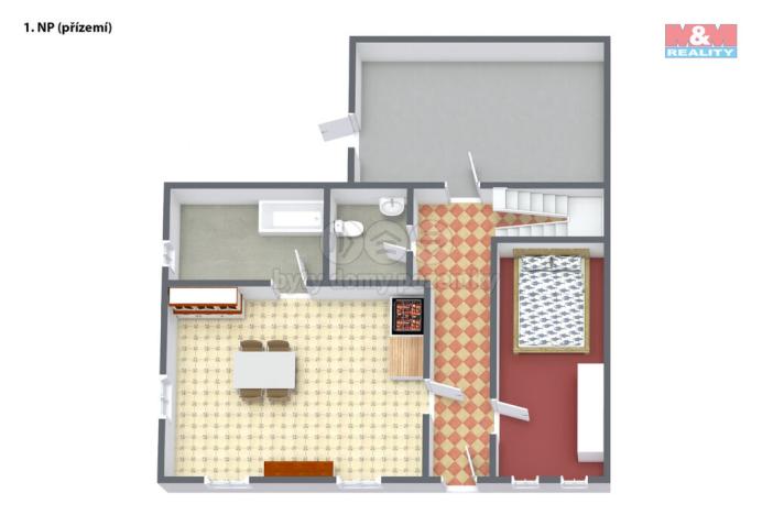 Prodej chaty, Krásno, Mírová, 105 m2