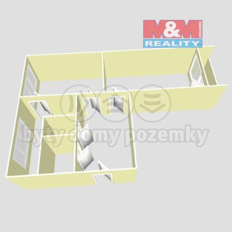 Prodej bytu 2+1, Broumov - Nové Město, U Větrolamu, 55 m2