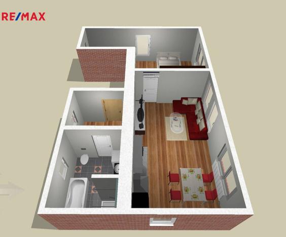 Pronájem bytu 2+kk, Ostrava - Mariánské Hory, Josefa Šavla, 63 m2