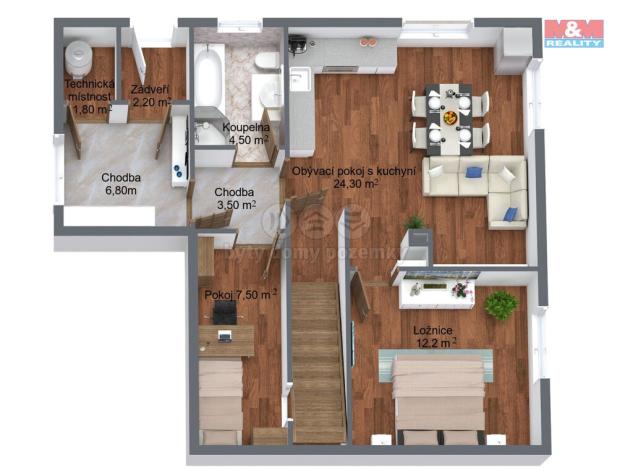 Prodej rodinného domu, Radonice, Příčná, 63 m2