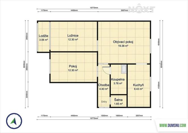 Prodej bytu 3+1, Šumperk, Bratrušovská, 68 m2