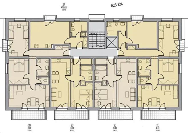 Prodej bytu 2+kk, Hořice, Zborovská, 48 m2